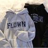 Fleece American Retro New Casual Couple Hooded Letter Print Sweater Ins Harajuku Jacket