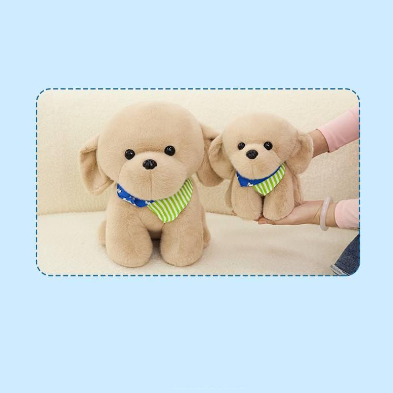 Adorable Bichon Frise Plush Dog Stuffed Animal Doll Soft Pillow For Girls Gifts