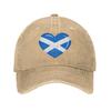 Scotland Scottish Flag Baseball Cap Vintage Distressed Washed Snapback Cap Men Women Summer Unstructured Soft Hats Cap