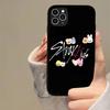 1PC Fashion Kpop S-Stray-Kids Phone Case For iPhone 17 16 15 14 13 Plus 12 11 Pro Max PC+TPU Cases Back Cover