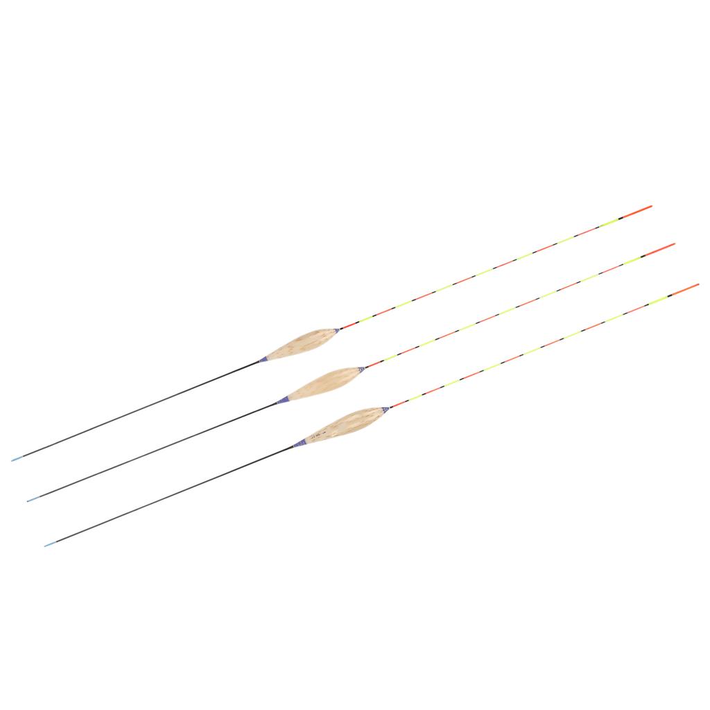 3pcs Fishing Floats Bobbers Fresh Water High Sensitivity Balsa Wood Bobbers Fishing Accessories