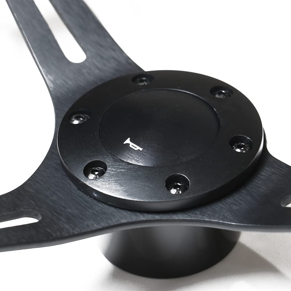 Classic wood steering wheel with black spokes N35WB