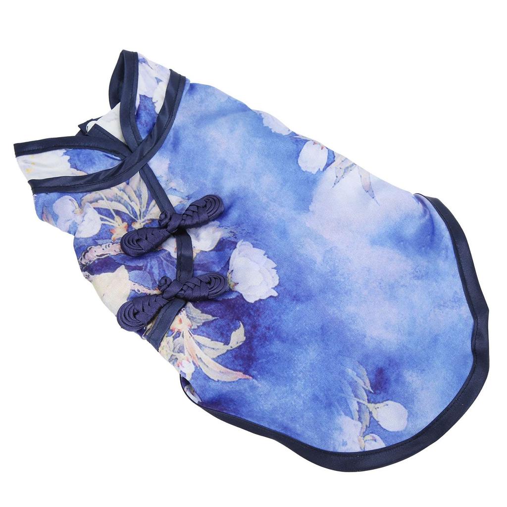 Pet Cheongsam Cotton Soft Skin Friendly Chinese Style Small Pet Skirt for Rabbits Dogs