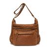 Borsa a tracolla da pendolare multi-tasche ad alta capacità in PU da donna, portatile