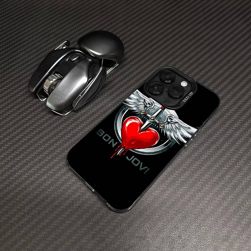 

Rock Band B-Bon Classic J-JoviS Phone Case Color Silver Shell For IPhone 17 16 15 14 13 12 11 Pro Max Plus iPhone 11 pro