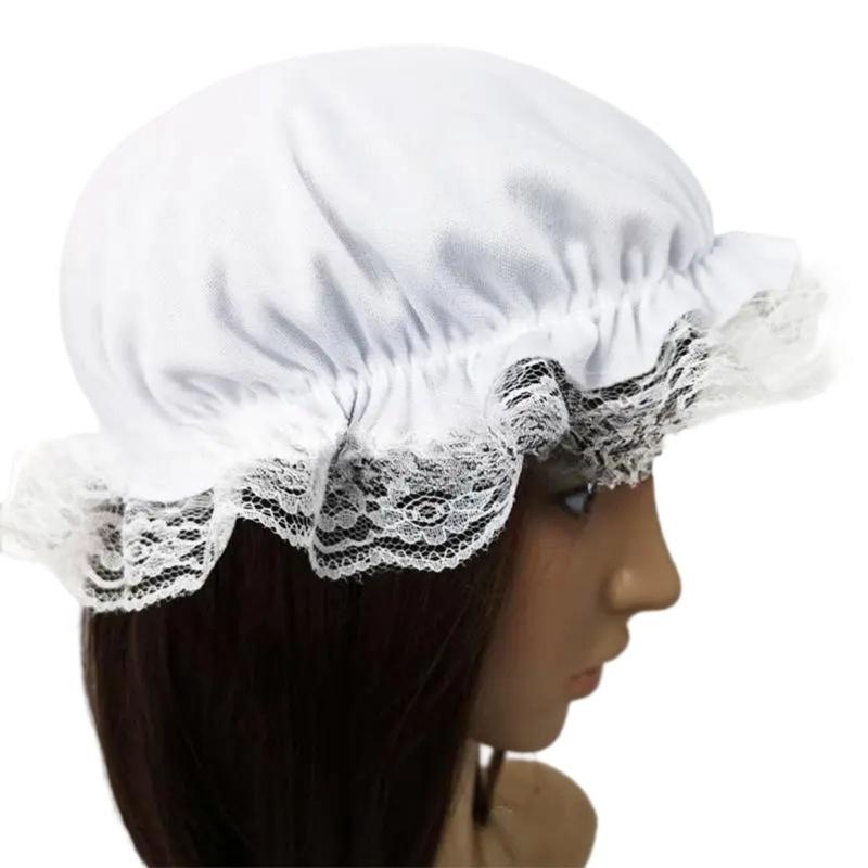 Breathable Cosplay Baby Lace Bonnet for Maid Wear Comfort Hat for Lady Maid Outfit Hair Ornament Perfect Cosplay Accessory