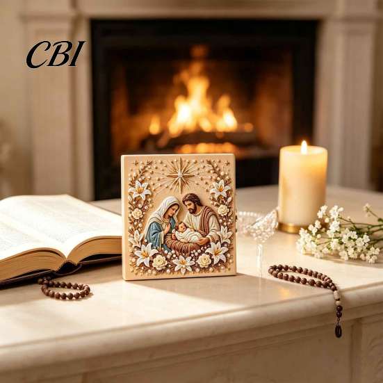 Ostern Religiöses Geschenk Heilige Familie Gemälde DIY-Kit, Kunst mit Kunstperlen Weihnachten Katholisch für Frauen Bastelset Erwachsene, Heimwanddekoration Handgemacht Spirituell