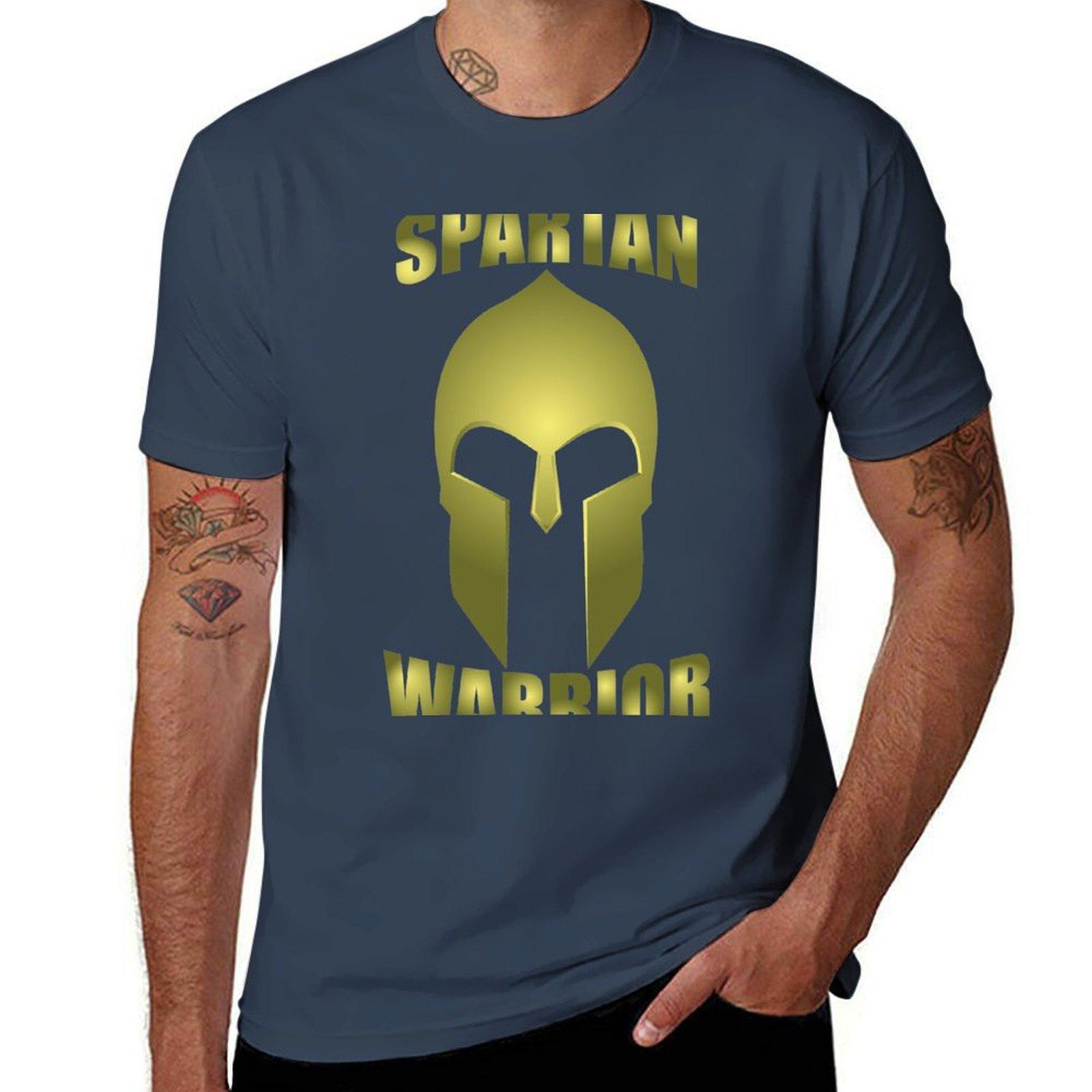 Spartan Warrior Helmet TShirt Quick Dry Training Short Sleeve Tee S