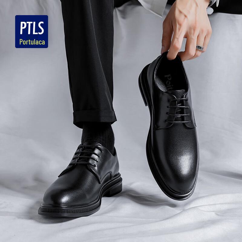 Botuileisi Men s Lace-Up Business Casual Derby Shoes 39