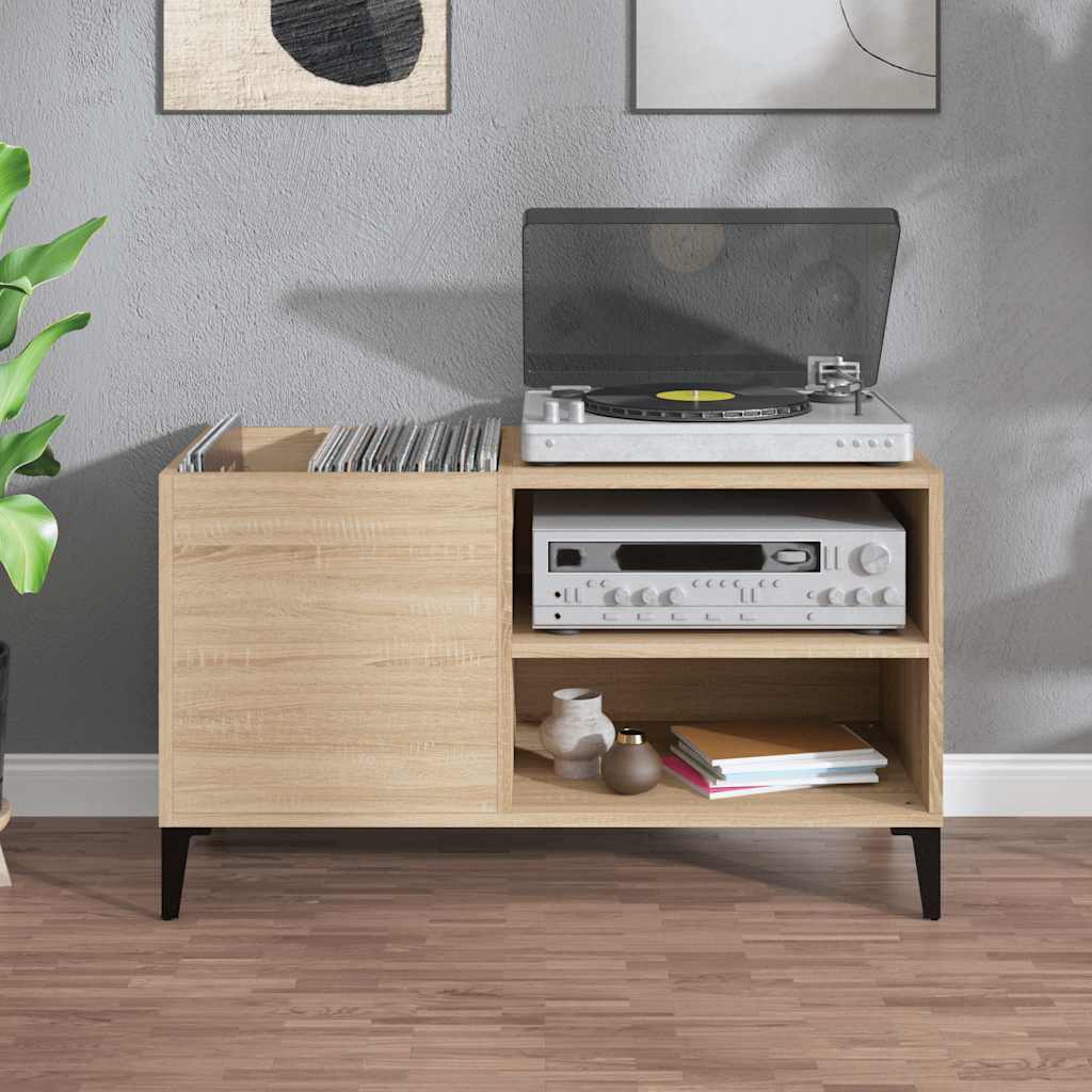 Record Cabinet in Sonoma Oak 84.5 x 38 x 48 cm Particleboard