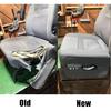 GXARTS Driver Side Bottom Replacement Cloth Seat Cover Light Gray Compatible with Dodge Ram 1500 2500 3500 4500 5500 2006 2007 2008 2009 2010