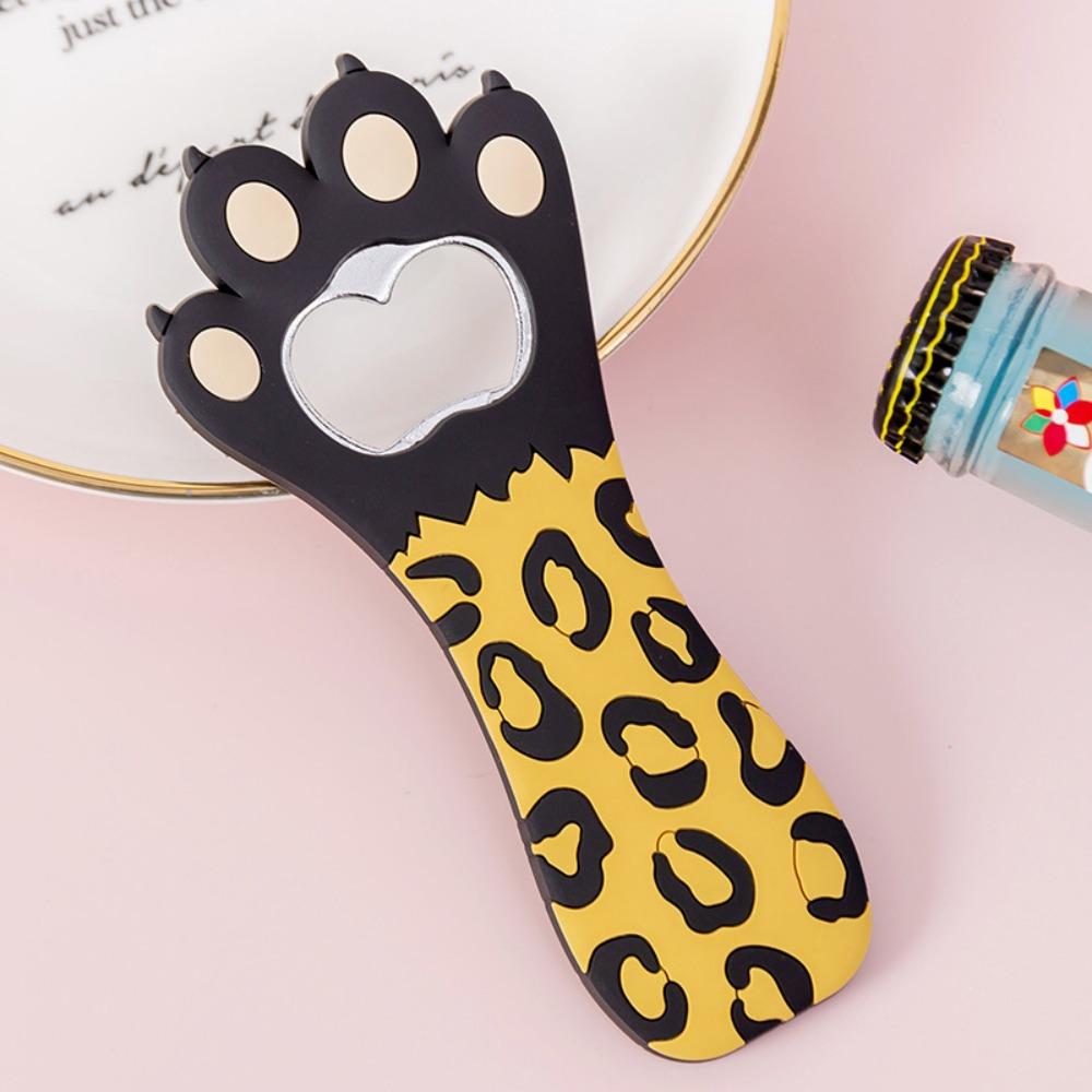 Vibrant Colors Fridge Magnet Opener Paw Shape Multifunctional Bottle Opener  Kitchen Barware