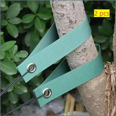 Nylon Tree Ties with Metal Grommets for Garden Plant Support Adjustable Durable Flexible Tree Straps for Securing Plants and Trees,2 Pcs