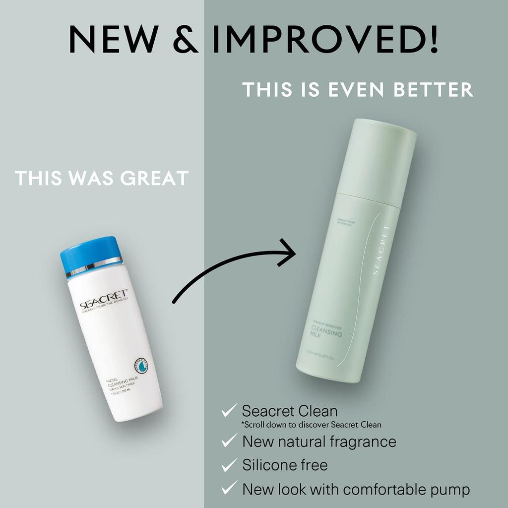SEACRET Secret Cleansing a gentle cleanser for sensitive formulated with natural ingredients Milk, skin,