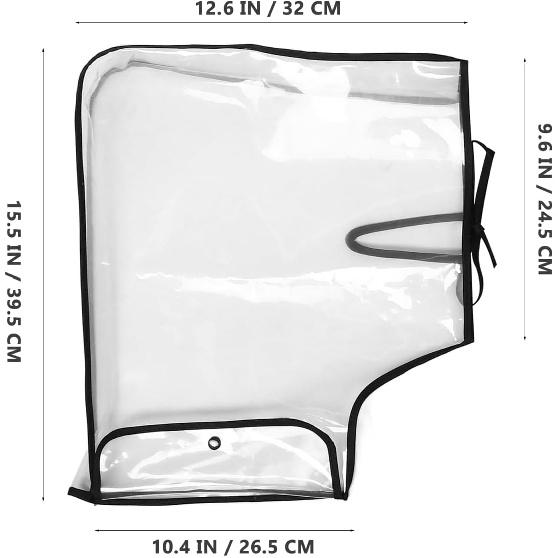 Amosfun Motorcycle Handlebar Muffs Plastic Mittens Handlebar Waterproof Windproof Covers Grip Protector for Rainy or Cold Weather Riding