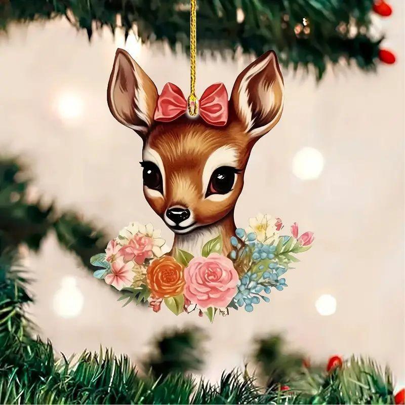 

Cartoon Festive Christmas Reindeer Decoration For Colorful Kids Bedroom And Decor Bathroom 1