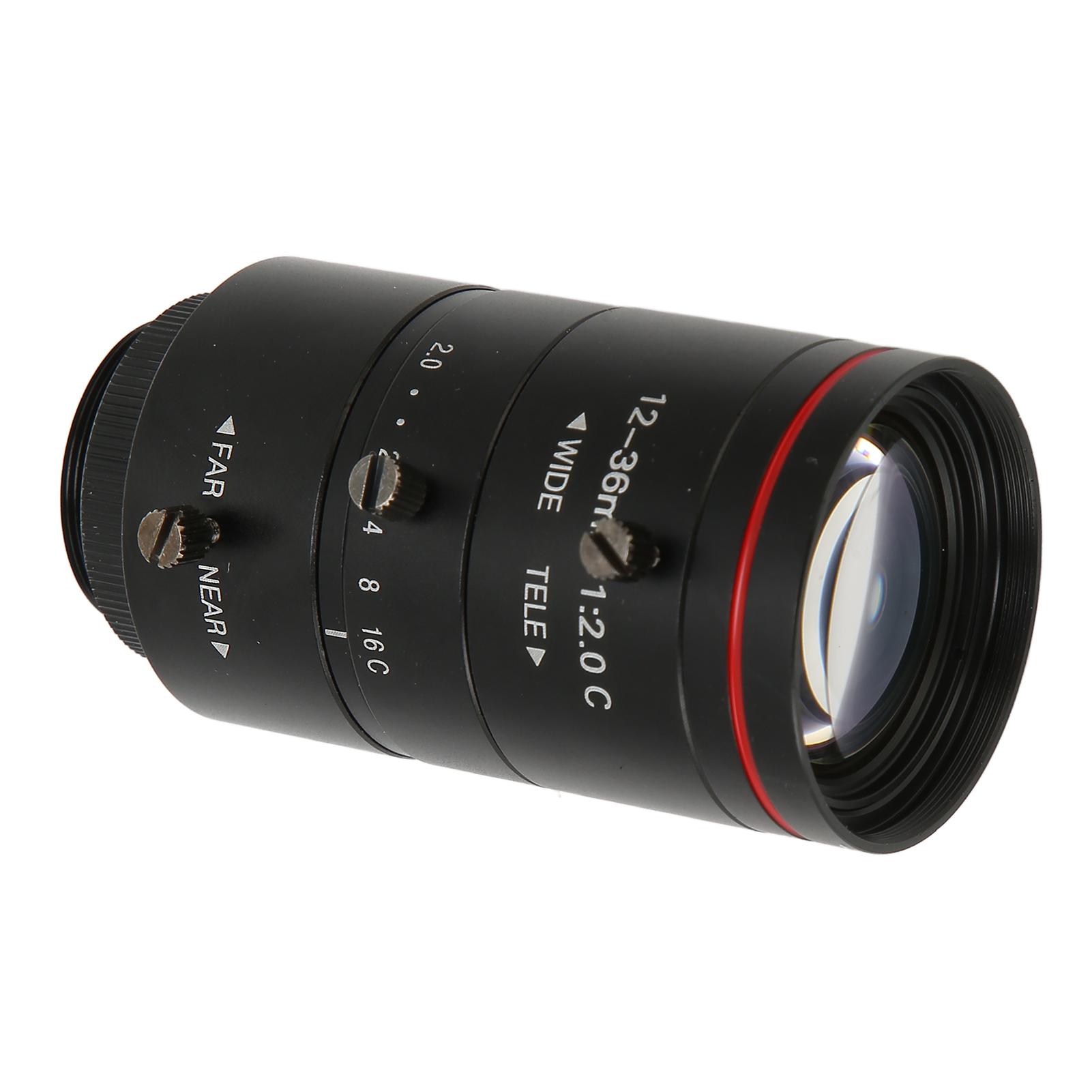 

Объектив 12‑36 мм F2.0, 3 МП, 11,8-дюймовый объектив с креплением C и ручным зумом FA для промышленной камеры видеонаблюдения