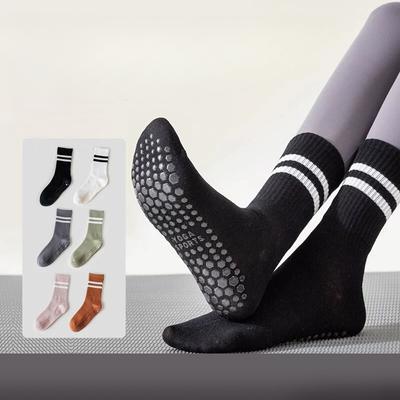 Female Spring and Summer New Professional Pilates Yoga Non Slip Tube Socks
