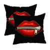 Cherry Leopard-Printed Pillowcasezipper Design, Decorative Pillowcase, 45X45 Cm Pillowcase