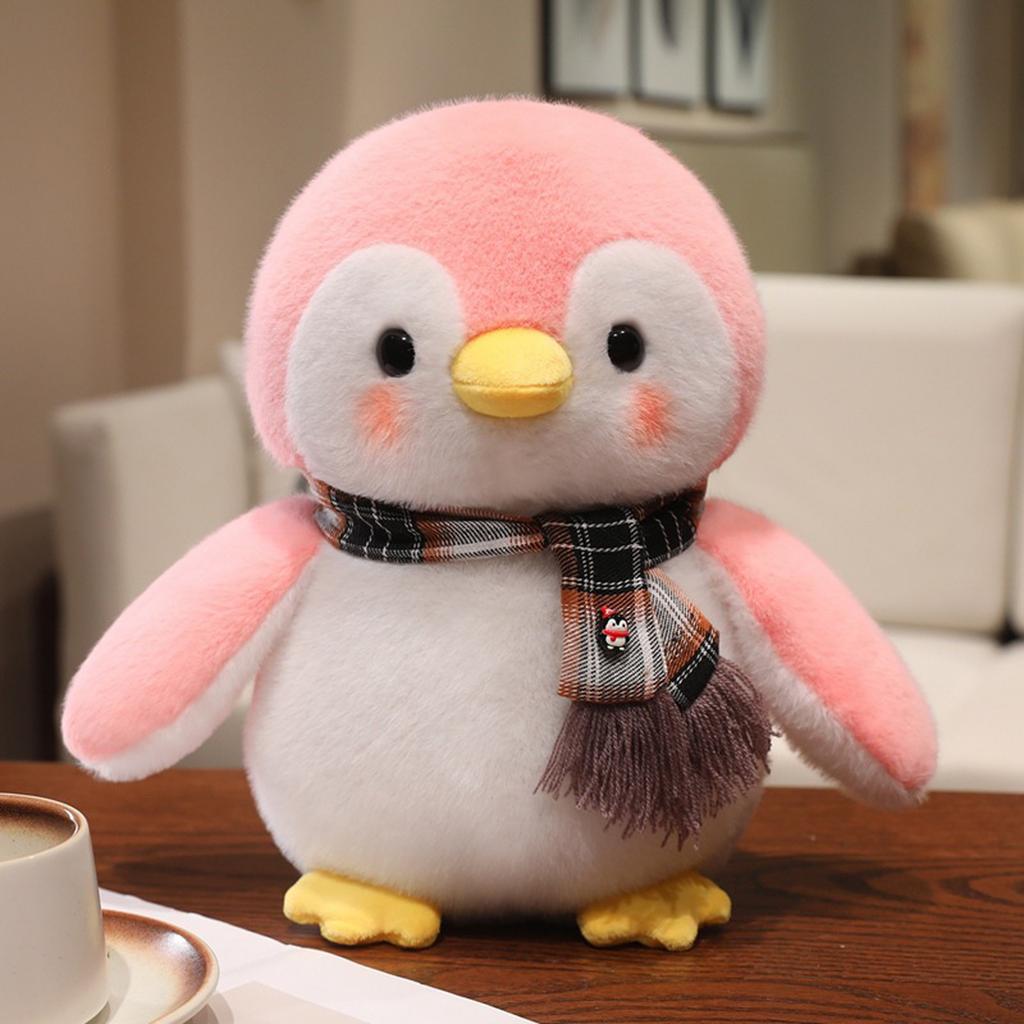 Pinguin Plüschtier Puppe, Süßer Weihnachtsschal, Pinguin Puppe, Kindergeburtstagsgeschenk, Kuscheltier