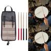 Drum Stick Case Hanging Bag Portable Drumstick Storage Bag Large Capacity Mallet Bag with 5A Drum Sticks Easy To Carry