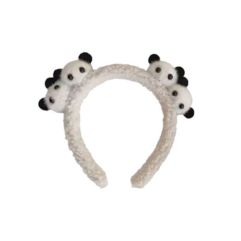 Versatile Cute Bear Plush Headband for Women - Stylish Hair Accessory for Face Washing