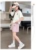 Girls' Academy Style Polo & Shorts Two-Piece Set