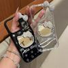 Applicable Iphone16Promax Mirror Kt Cat Bow Star Glitter Mobile Phone Case Apple 17 Women'S Fashion