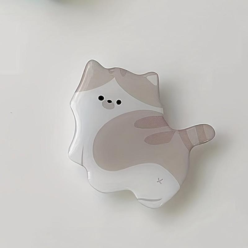 Schattige 3D Kat Acryl Telefoonhouder Griptok Ondersteuning Voor IPhone Samsung Xiaomi Koreaanse Kitten Grip Tok Opvouwbare Vinger Stand Socket