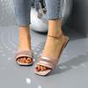 Foreign trade flat-bottomed casual slippers women's summer 2025 new models with soft bottom fashion outer wear sandals women