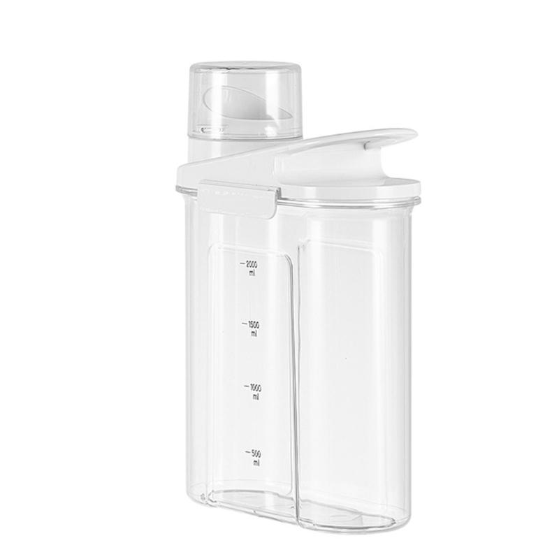 Convenient Food Organizer Clear Plastic Rice Bin with Sealed Rings for Dry Goods Rice Bucket for Household Kitchen Use
