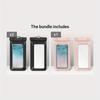 1pc Extra-Large Waterproof Phone Pouch Touch Screen Compatible Floating Dry Bag for Swimming,Snorkeling,Take Photos Underwater