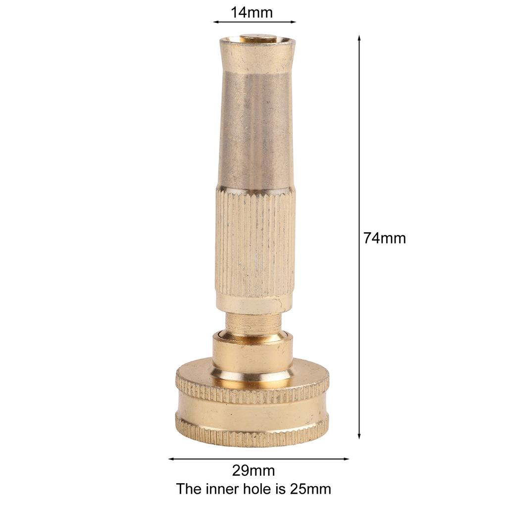 Brass Water Nozzle Garden Hose Nozzle High Pressure Spray Garden Equipment