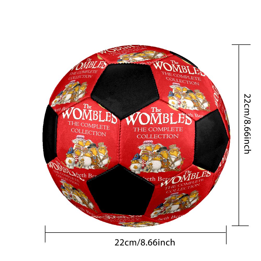 The Wombles Indoor Soccer Ball Colorful Machine Stitched PVC Size 5 Team Training Competition Ready Durable High-Bounce Cool Sports Gift