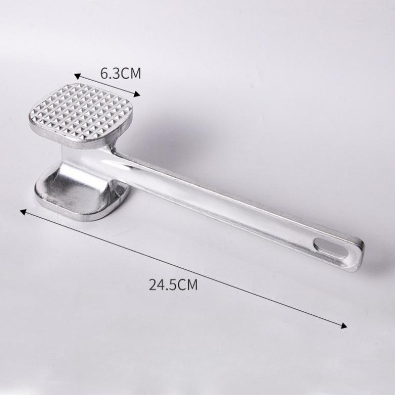 19/24cm Meat Tenderizer Hammer Household Aluminum Alloy Steak Metal Mallet Kitchen Tool Heavy Duty Double-Sided Tenderizer