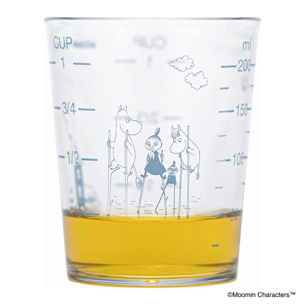 Kai Corporation Moomin x SELECT100 Measuring with Dishwasher Easy to DH3211 Cup, 200ml, Lid, Safe, Clean,