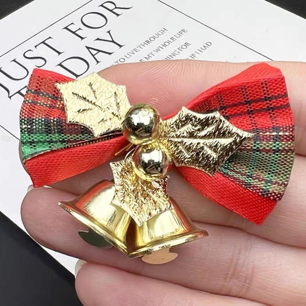 Christmas Bowknot Bells: Tree & Gift Decorations, Sealing Ties, Hair & Handmade Accessories