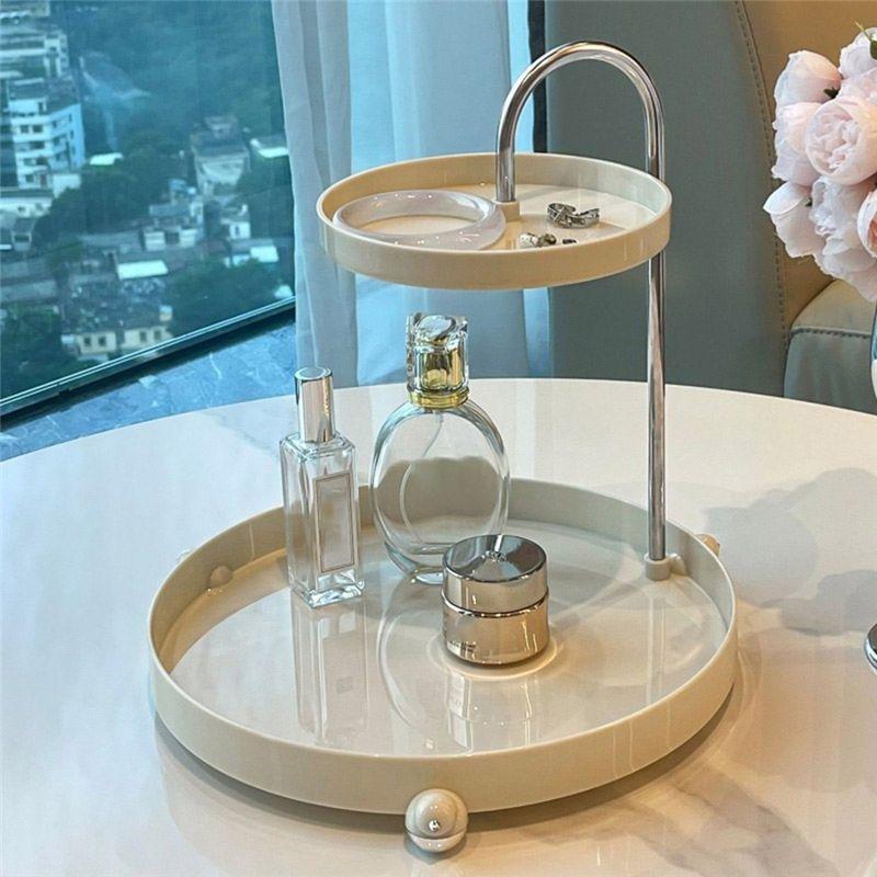 M-Modern-Makeup Organizer Tray Cosmetics Jewelry Lipstick Skin Care Rack Perfume Watch Glasses Key Rack Bathroom Shelf