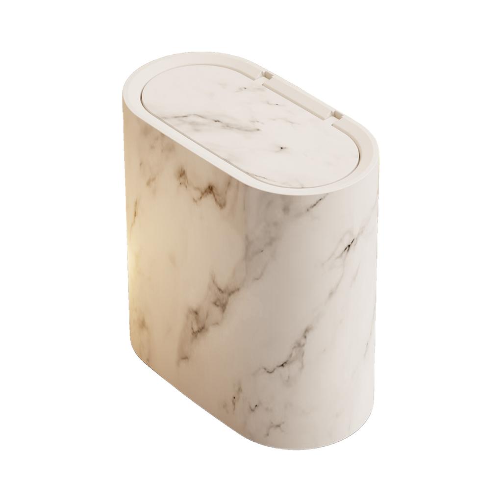 Small Trash Can With Concealed Lid Waste Bin Perfect For Tight Space In Bathroom Or Laundry Room Garbage Can