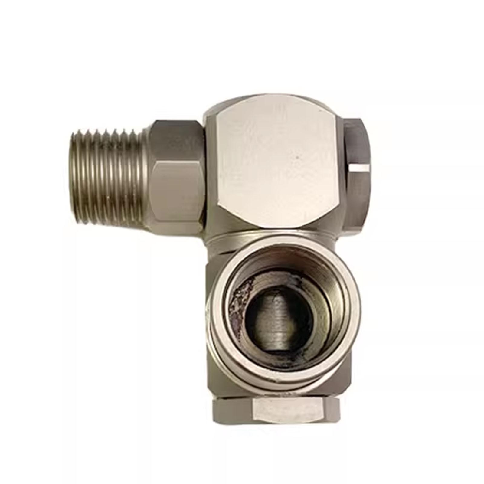 

360° Rotating Universal Joint Fitting Air Hose Quick Connector with Female Thread for Large Air Cannons