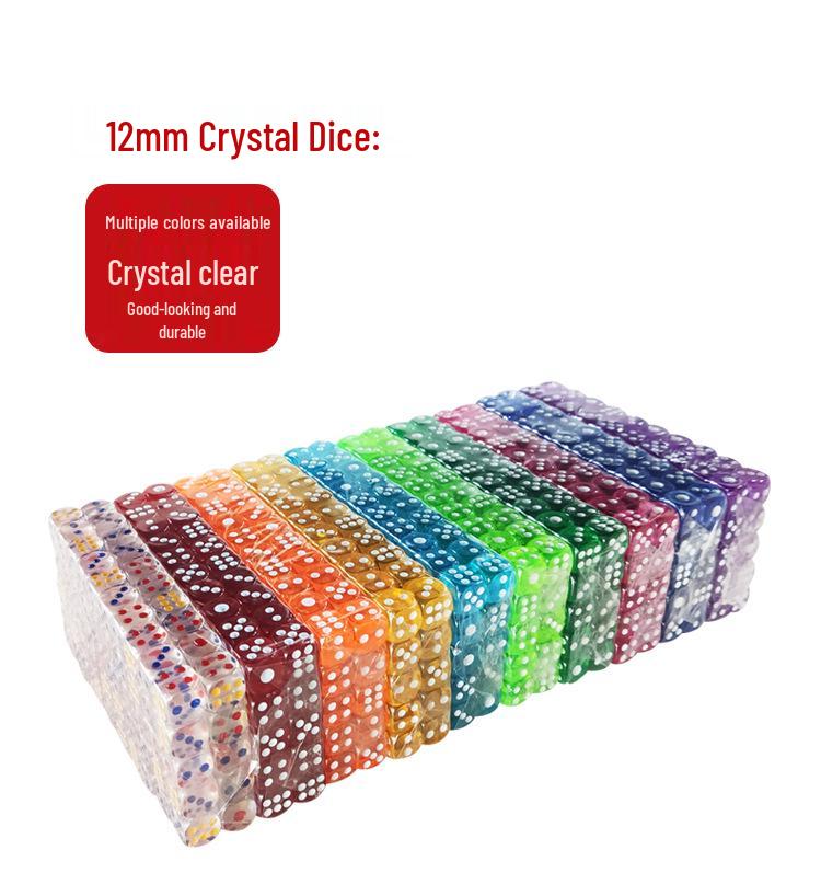 

12-мм цветные прозрачные акриловые кубики для KTV и баров Pink