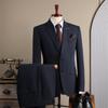 Men's Slim Fit British-Style Formal Suit - Korean Trendy Business Attire