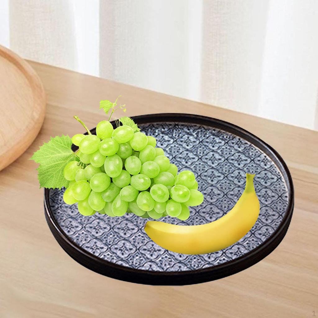 Begonienblume Glastablett Obst Snack Tee Dekorativ für Esszimmer