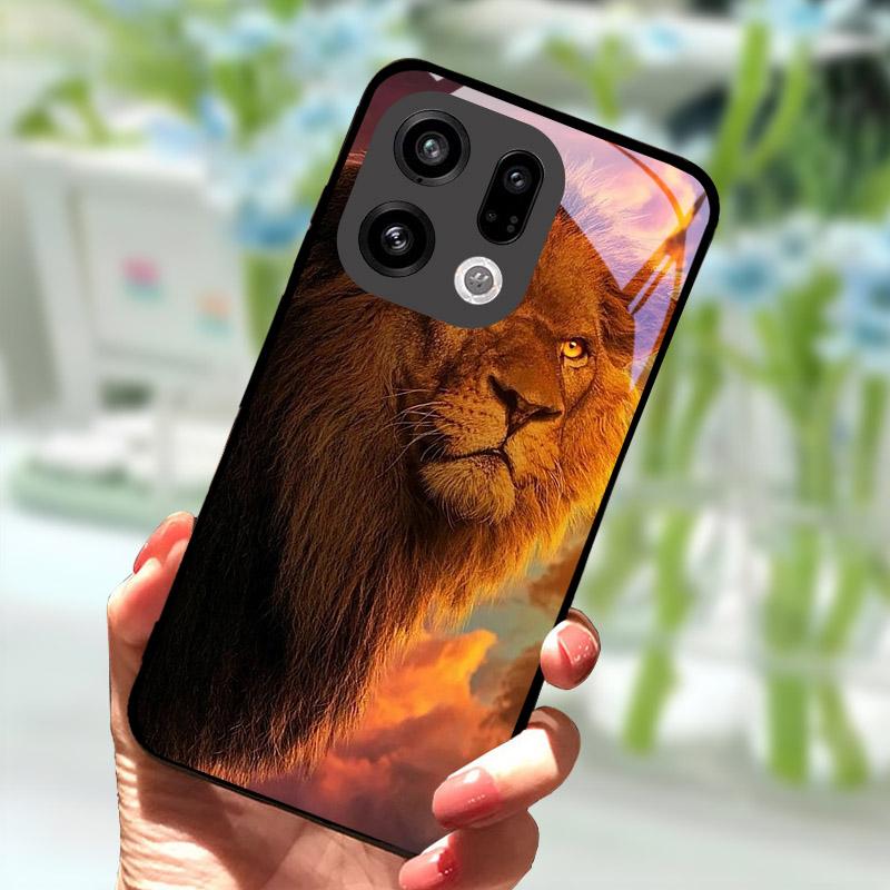 Case For OPPO Find X9 X9Pro X8 Pro X8S X8 Ultra Hard Cover Tempered Glass Protective Shell For OPPO FindX9 FindX8 Phone Bags