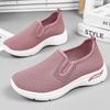 New Women Sports Shoes with Soft Soles Lightweight Non Slip Mesh Breathable Casual Shoes One-foot Wear with Perforated Comfortab