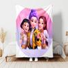 1pc Blanket Kpop Hunter7 Print Design, Lightweight Blanket for Sofa, Bed- Soft &Warm, Gift for All Seasons like Christmas, Halloween
