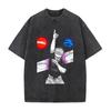 Anime Jujutsu Kaisen Gojo Satoru Graphic T Shirt Men Women Clothing Casual Loose Tshirt Washed Cotton T-shirt Harajuku Male Tops