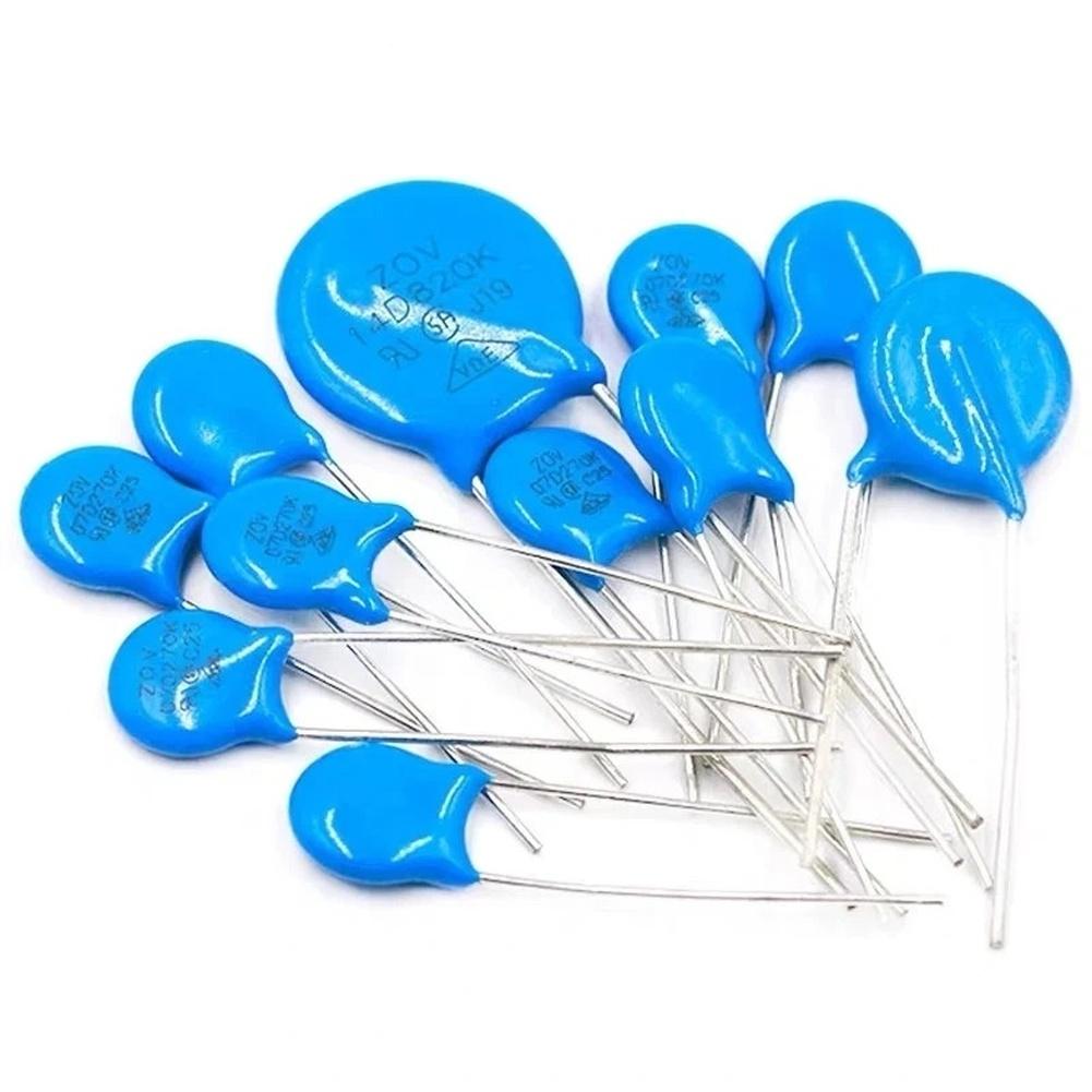 395PCS Value High Voltage Earthenware Capacitor Kit With Storage Box 5D431K To 20D390K Resistor For Repairs Tool Accessories