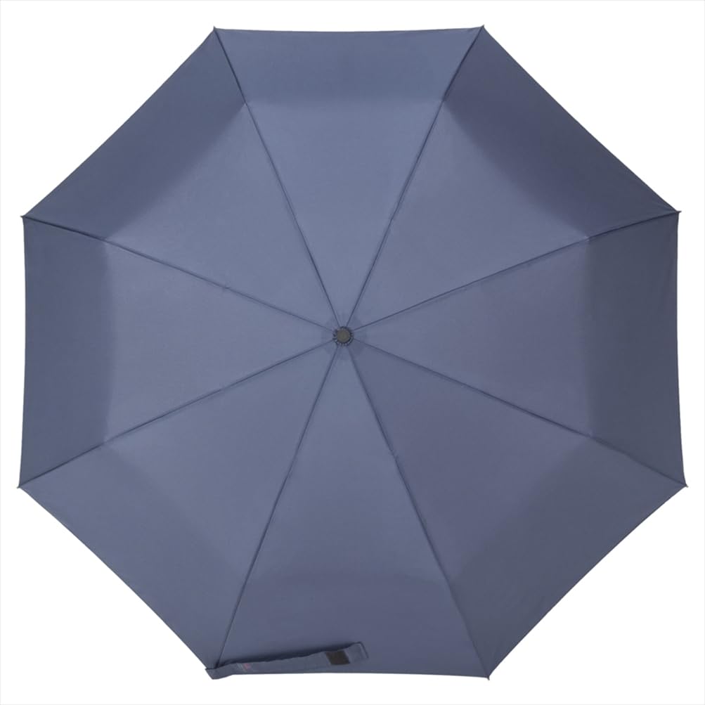 Ogawa Sui Men's Folding Umbrella, One-Touch Automatic Open/Close, Water-Repellent, 65 cm, Navy, 53368