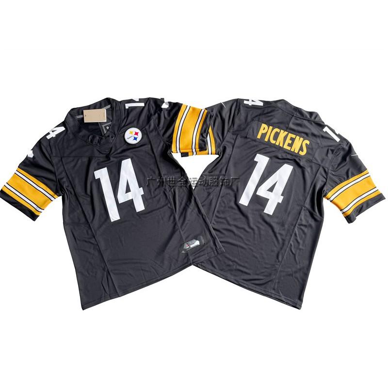 Pittsburgh Steelers Camiseta de Fan Legacy para Hombre Mezcla de Algodón Bordada Uniforme de Fútbol Rugby Deportes